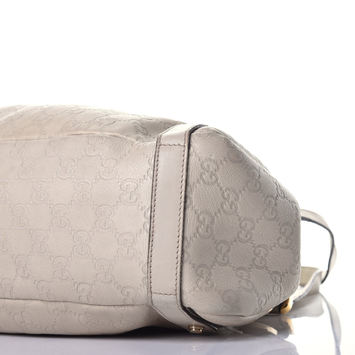 Gucci Guccissima Medium Abbey Shoulder Bag Off White 9 of 9