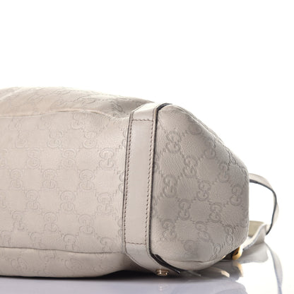 Gucci Guccissima Medium Abbey Shoulder Bag Off White 9 of 9