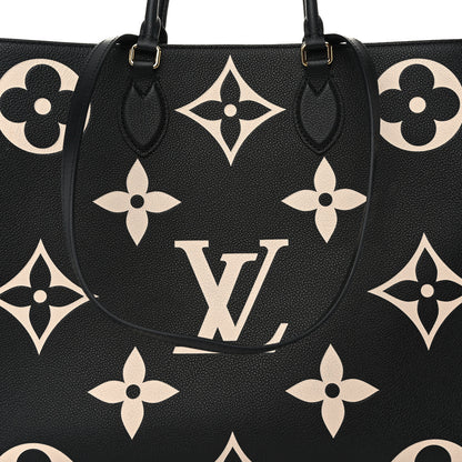 Louis Vuitton Empreinte Monogram Giant Onthego GM Black Beige 7 of 10