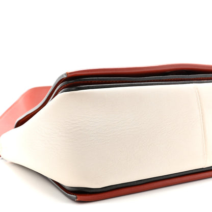 Celine Shiny Smooth Calfskin Medium Frame Shoulder Bag Maple White 9 of 10