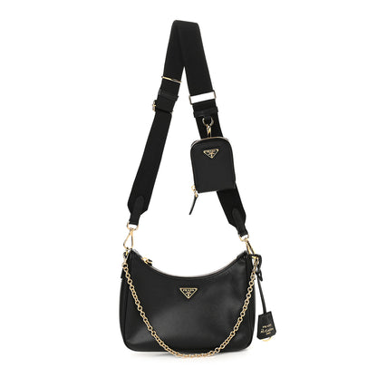 Prada Saffiano Lux Re-Edition 2005 Shoulder Bag Black 1 of 11