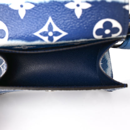 Louis Vuitton Monogram Escale 30mm Daily Multi Pocket Belt 80 32 Blue 3 of 8