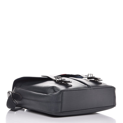 Louis Vuitton Epi Christopher Messenger Navy Stripes 4 of 9