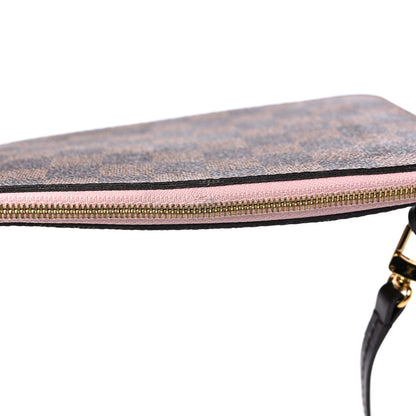 Louis Vuitton Damier Ebene Neverfull MM GM Pochette Rose Ballerine 10 of 10