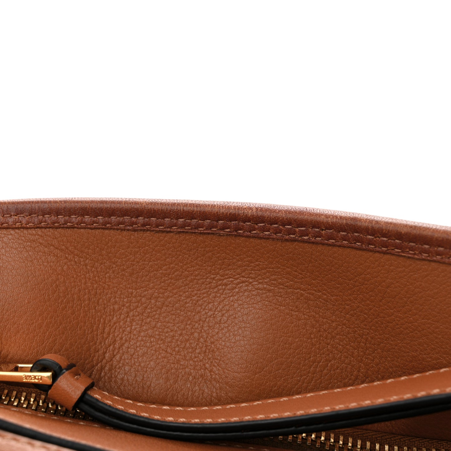 Calfskin Small Laced Puzzle Bag Tan