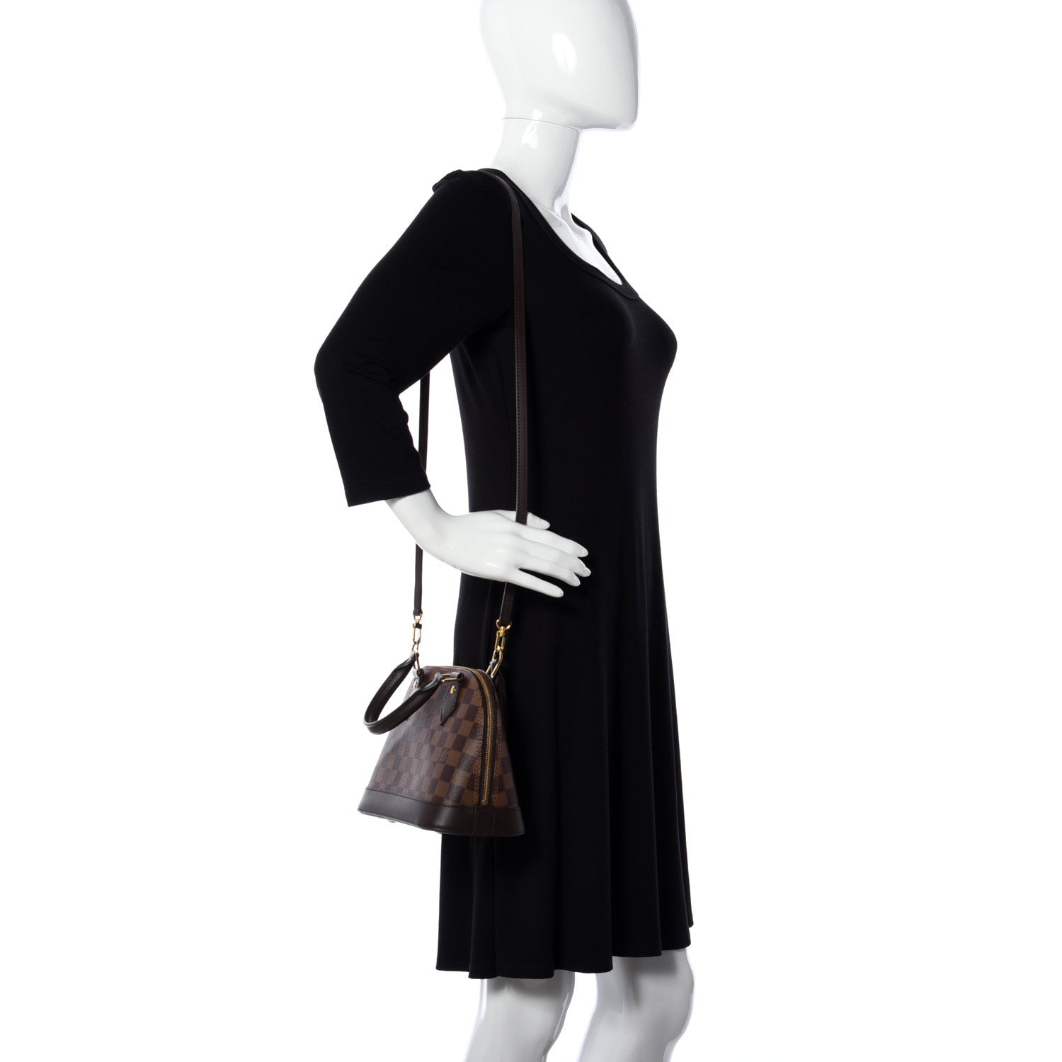 Louis Vuitton Damier Ebene Alma BB 2 of 12