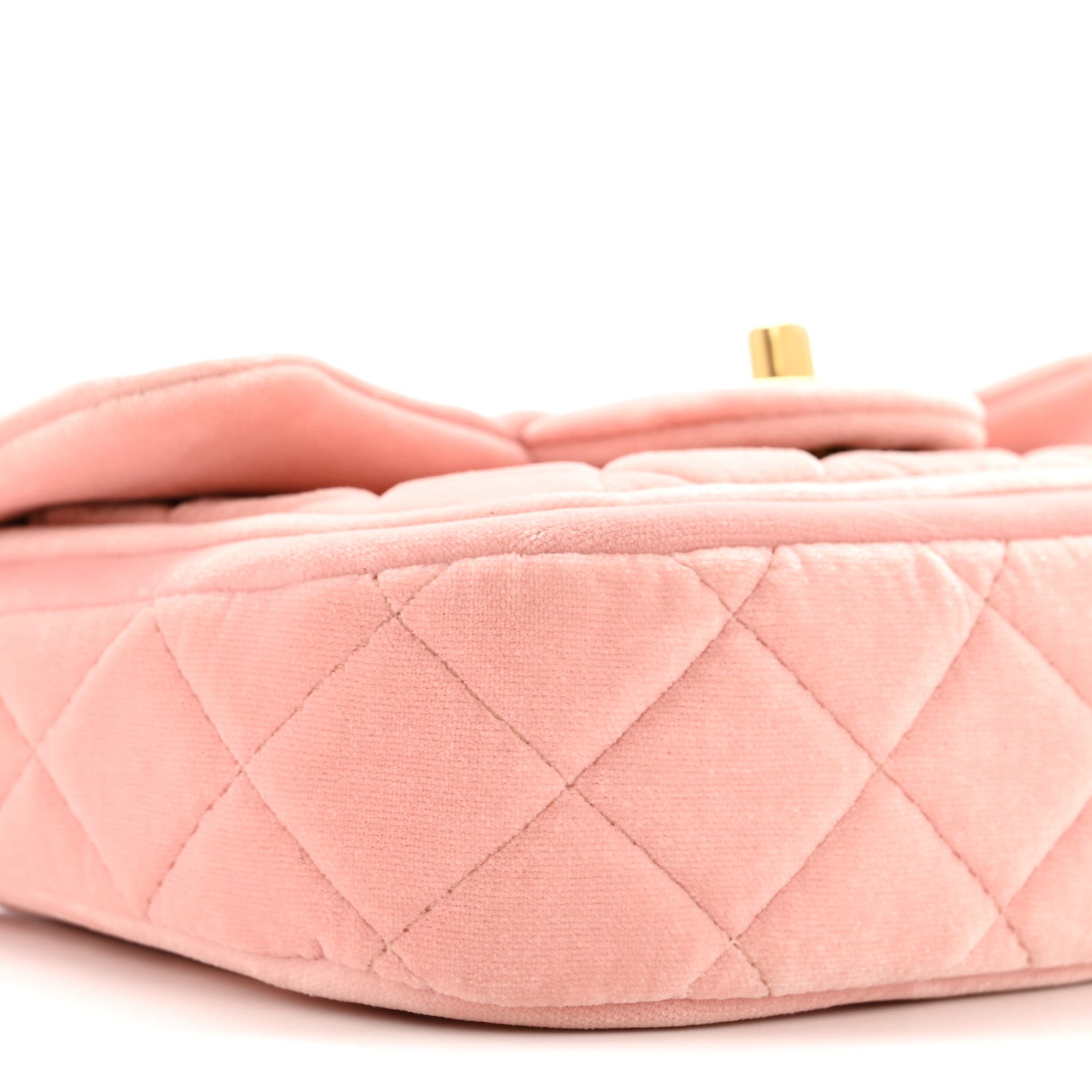 Chanel Velvet Quilted Mini Flap Pink 9 of 12