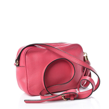 Gucci Pebbled Calfskin Small Soho Disco Bag Bright Bougainvillea 3 of 17