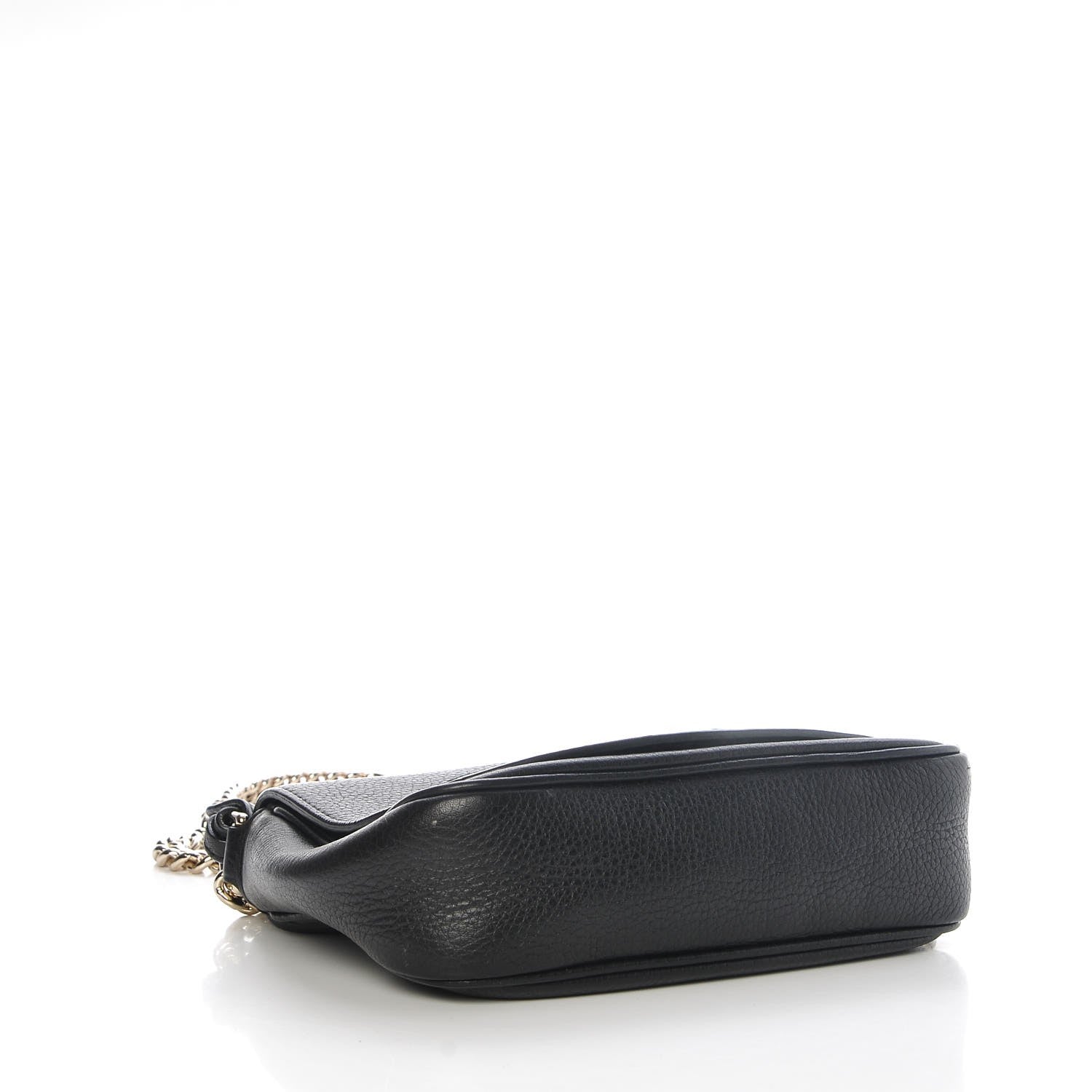 Gucci Pebbled Calfskin Small Soho Flap Crossbody Black 3 of 9