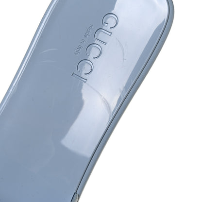 Gucci Rubber Gucci Logo Womens Platform 20/60mm Slide Sandals 42 Porcelain Light Blue 9 of 10