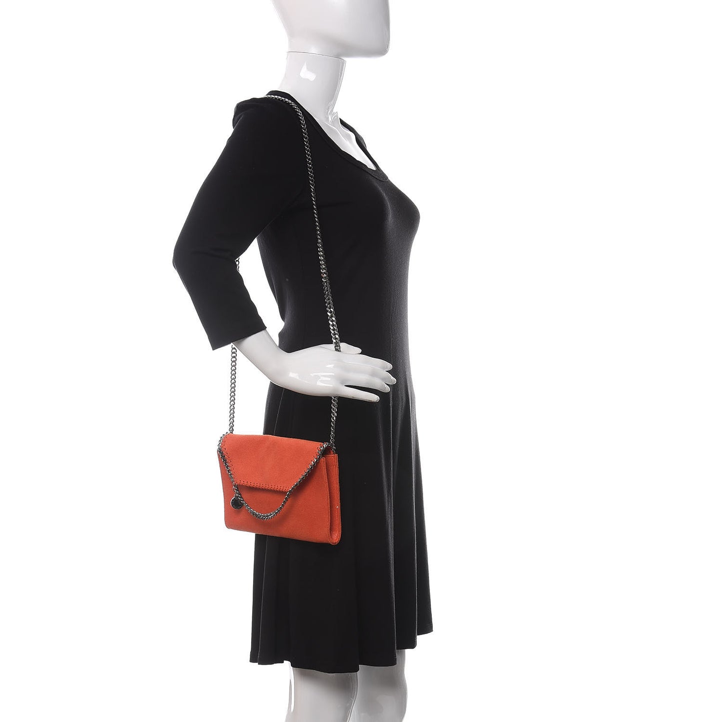 Shaggy Deer Mini Falabella Crossbody Bag Orange