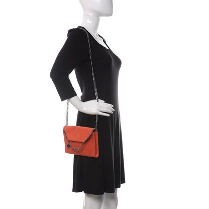 Stella McCartney Shaggy Deer Mini Falabella Crossbody Bag Orange 2 of 10