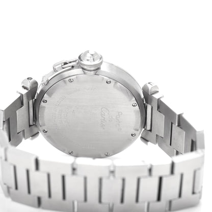 Cartier Stainless Steel 35mm Pasha C Big Date Automatic Watch Blue 4 of 4