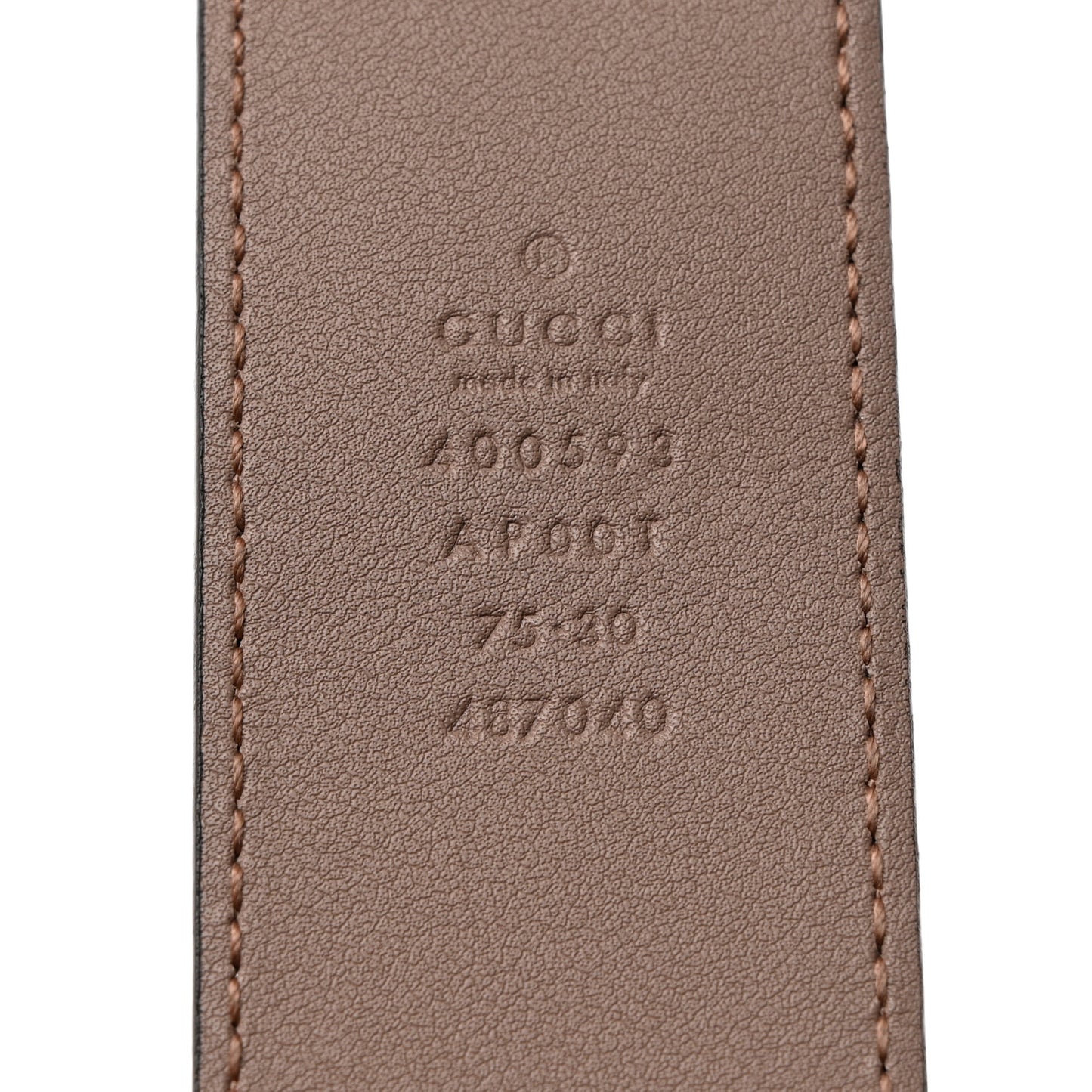 Calfskin Double G 40mm Belt 75 30 Porcelain Rose