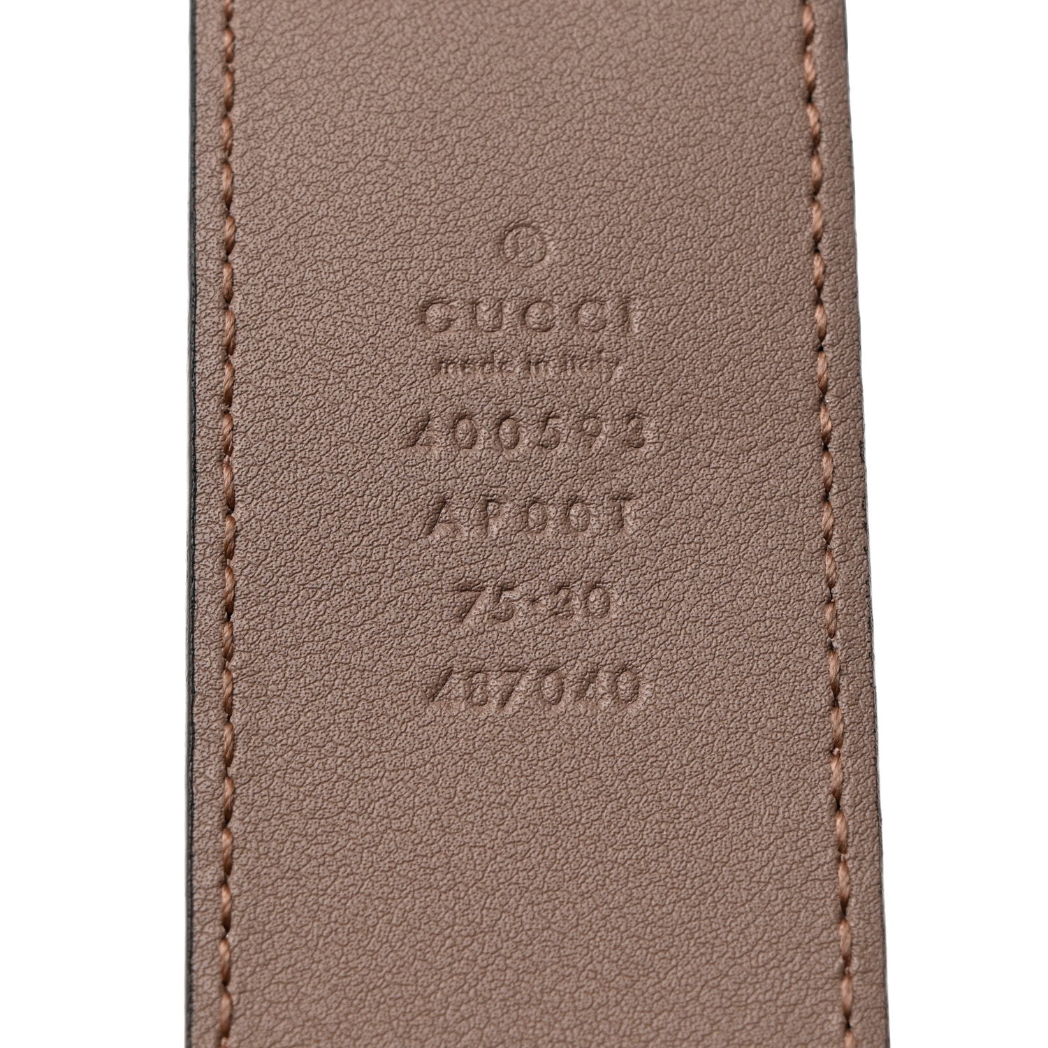 Gucci Calfskin Double G 40mm Belt 75 30 Porcelain Rose 5 of 5