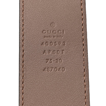 Gucci Calfskin Double G 40mm Belt 75 30 Porcelain Rose 5 of 5