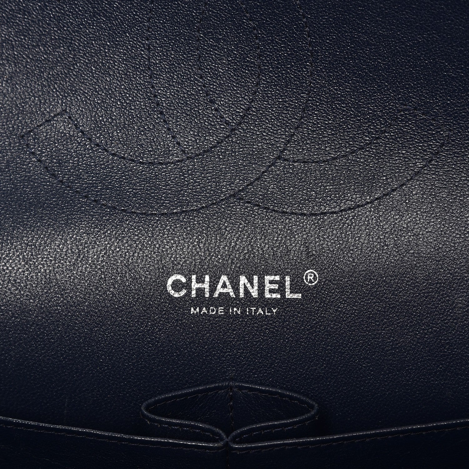 Chanel Patent Quilted Jumbo Double Flap Navy Blue 7 of 10