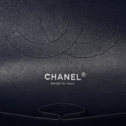 Chanel Patent Quilted Jumbo Double Flap Navy Blue 7 of 10