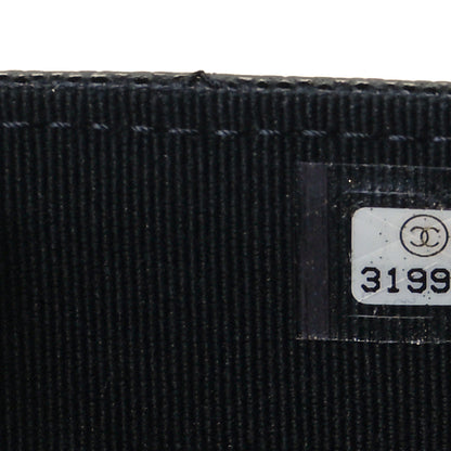 Chanel Caviar Quilted Crystal CC Large Gusset Flap Wallet Black 8 of 10