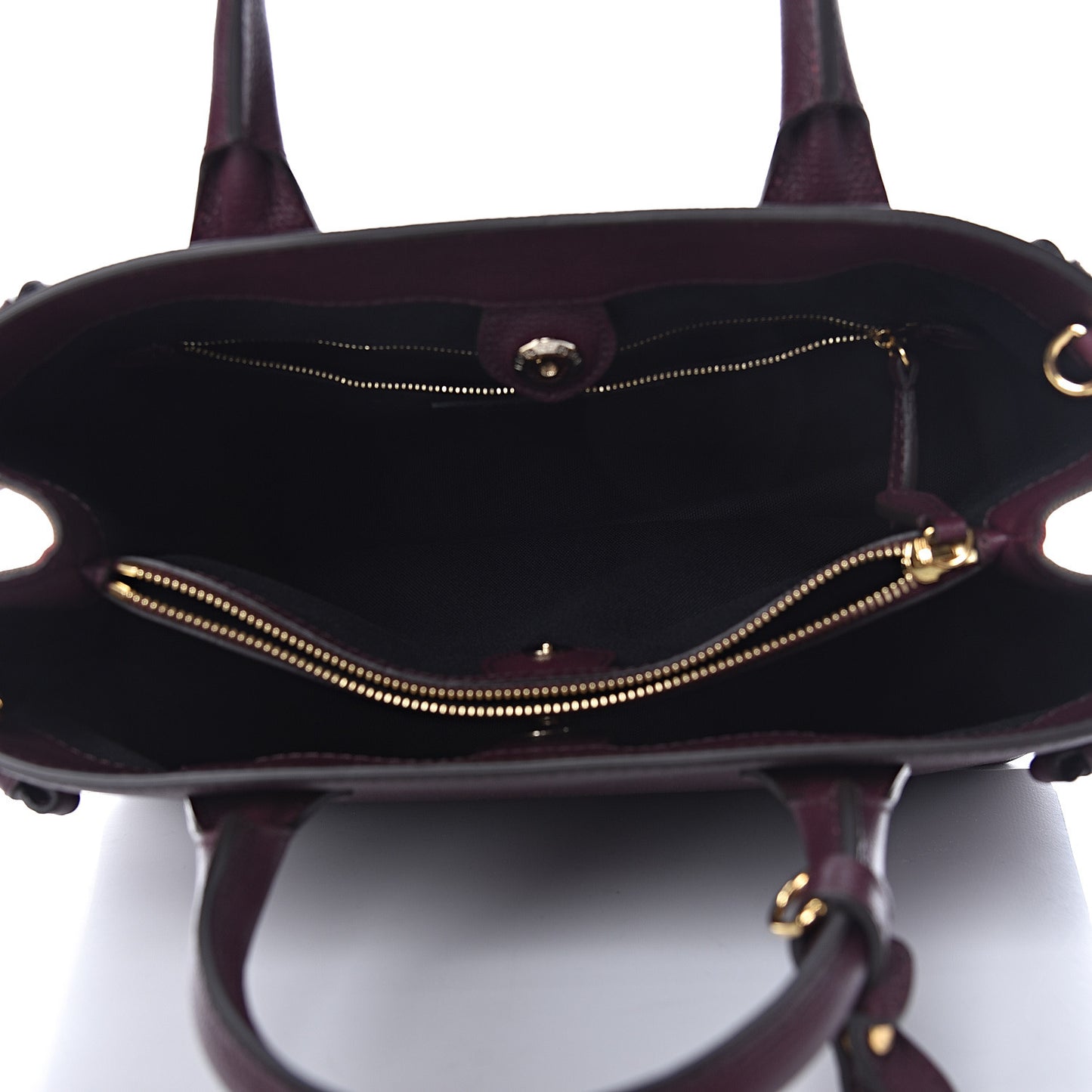 Grainy Calfskin House Check Medium Banner Tote Elderberry