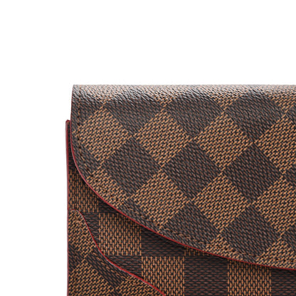 Louis Vuitton Damier Ebene Caissa Wallet Cherry 9 of 9