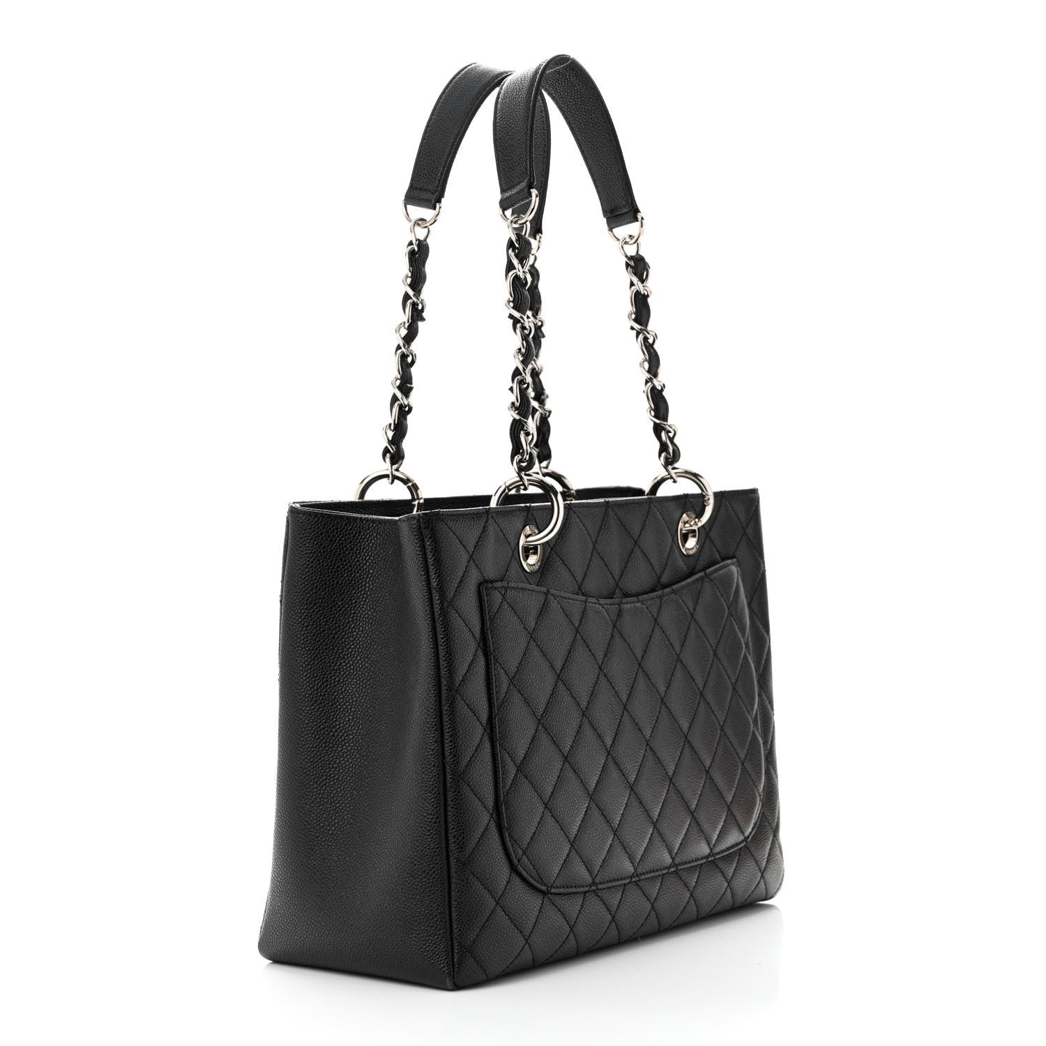 Chanel Caviar Quilted Grand Shopping Tote GST Black 3 of 13