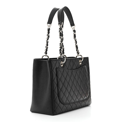 Chanel Caviar Quilted Grand Shopping Tote GST Black 3 of 13