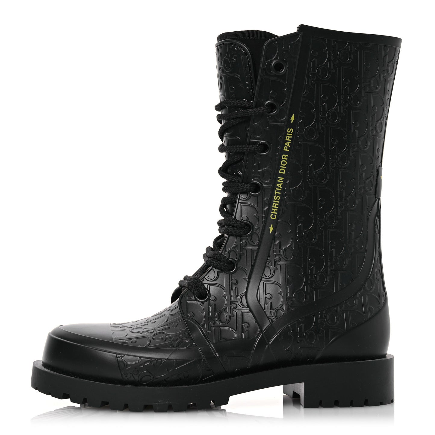 Oblique Rubber Diorcamp Boots 37 Black