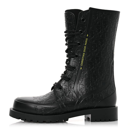 Christian Dior Oblique Rubber Diorcamp Boots 37 Black 1 of 9