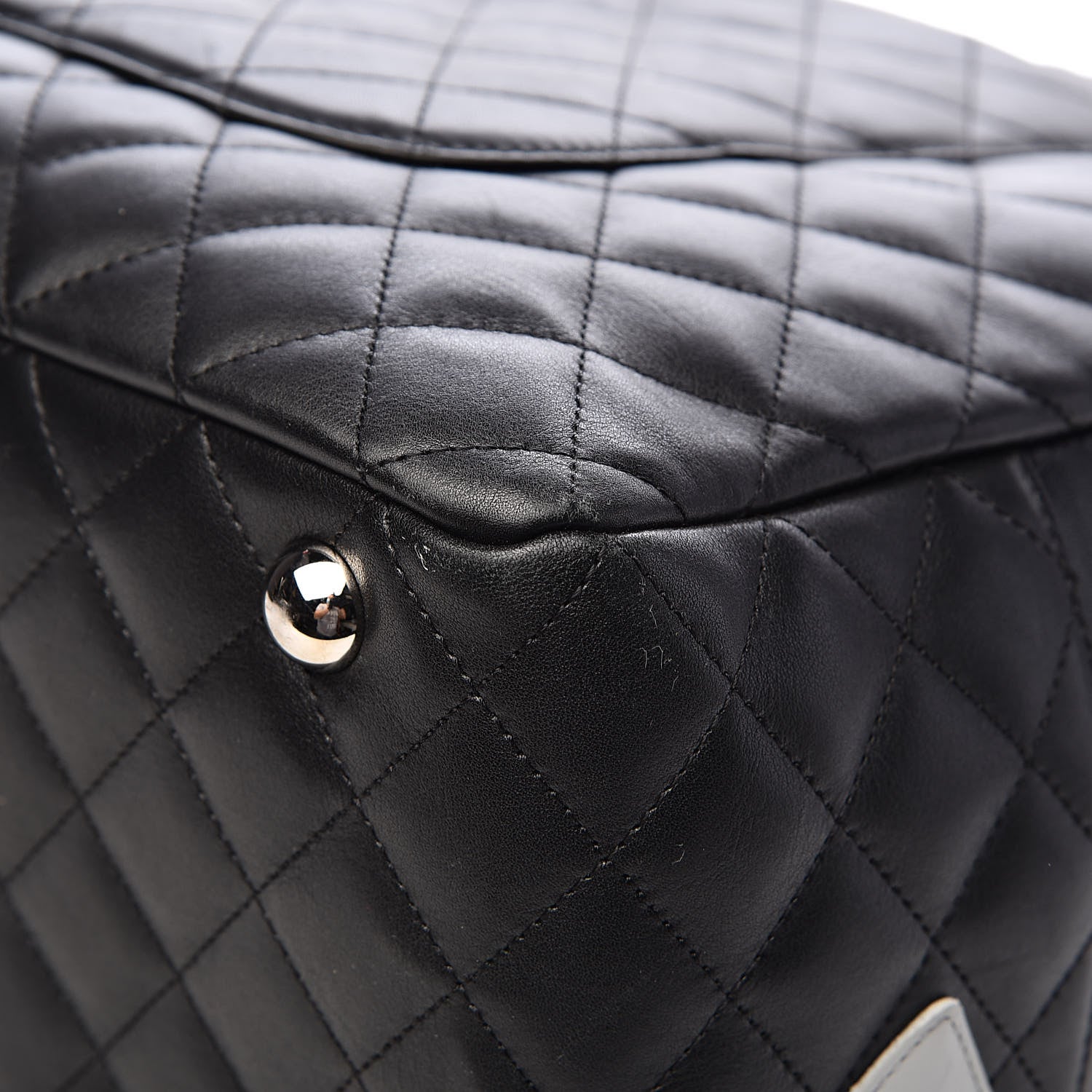Chanel Calfskin Quilted Large Cambon Bag Black 16 of 18