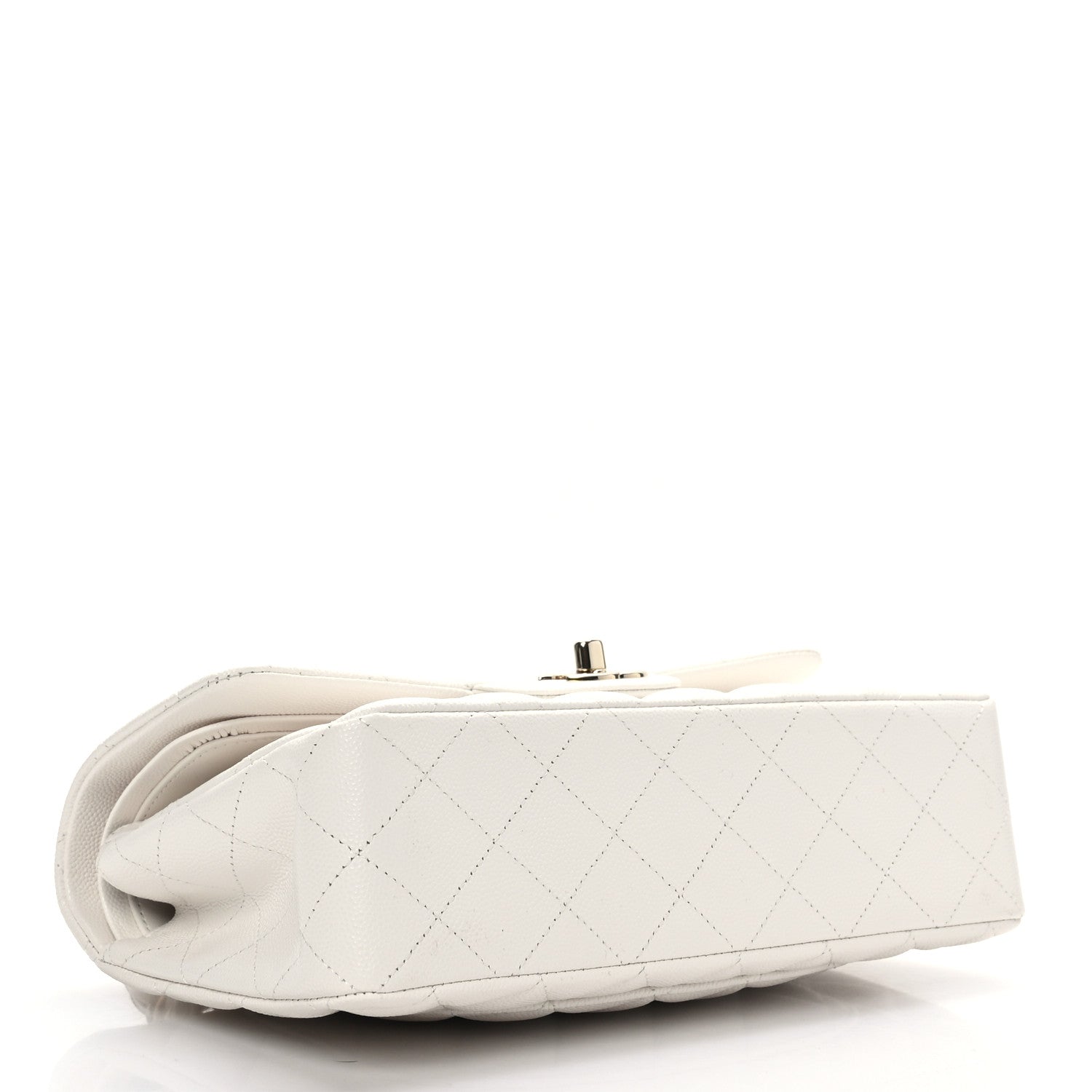 Chanel Caviar Quilted Small Double Flap White 4 of 9