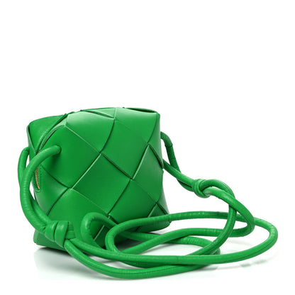 Bottega Veneta Lambskin Maxi Intrecciato Mini Cassette Camera Bag Parakeet 2 of 8