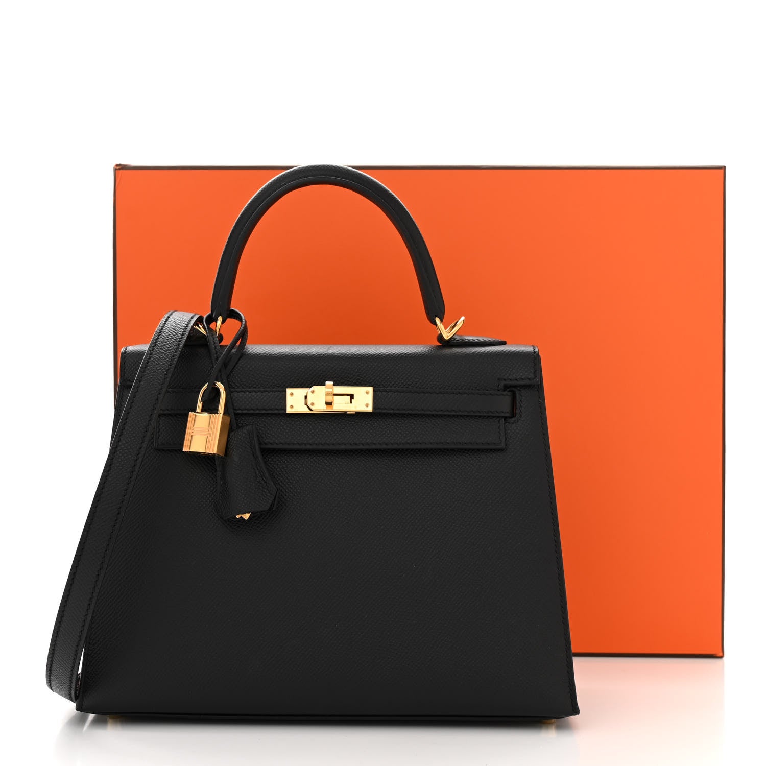 Hermes Epsom Kelly Sellier 25 Black 11 of 11