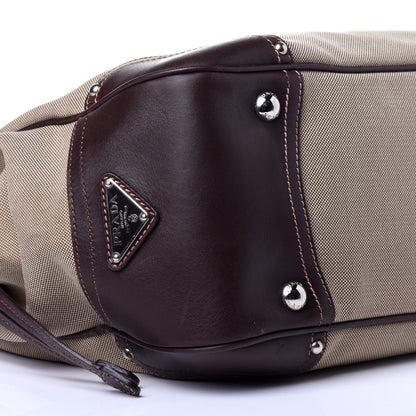 Prada Jacquard Logo Tote Corda Bruciato 8 of 11