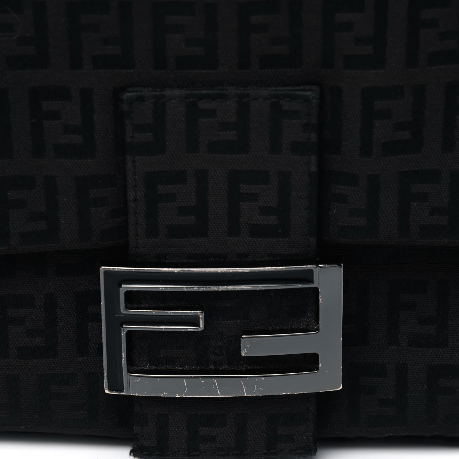 Fendi Zucchino Baguette Black 7 of 7