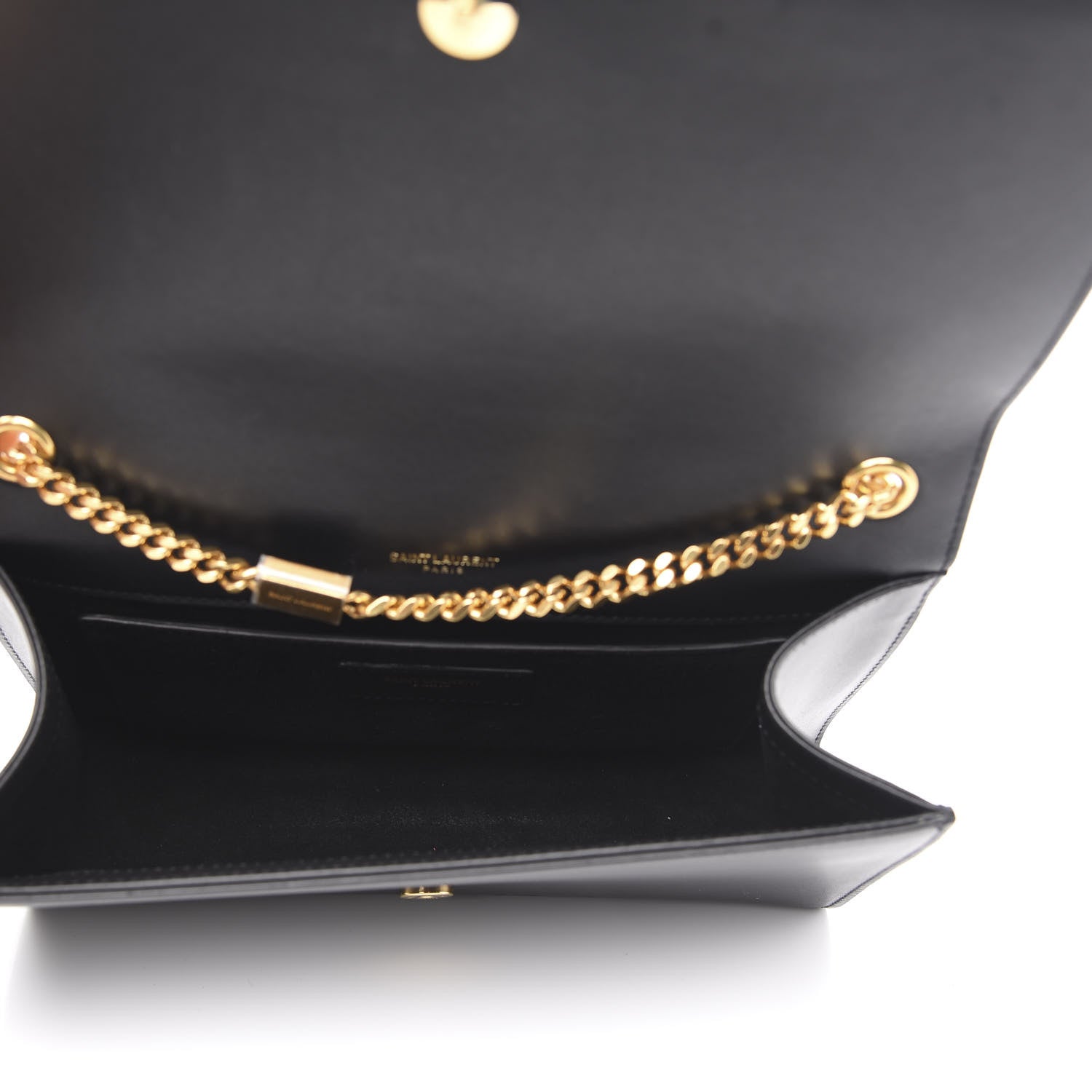 Saint Laurent Smooth Calfskin Medium Classic Monogram Kate Tassel Satchel Black 5 of 13