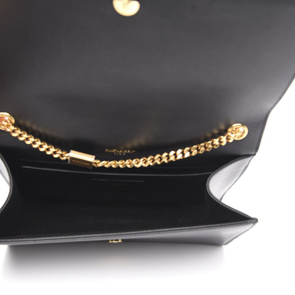 Saint Laurent Smooth Calfskin Medium Classic Monogram Kate Tassel Satchel Black 5 of 13