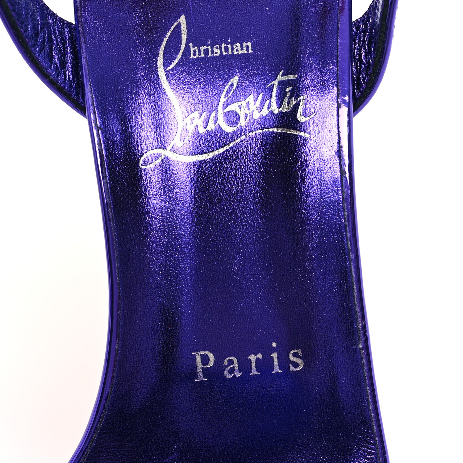 Christian Louboutin Metallic Patent Crystal Goldie Joli 100 Sandals 39.5 Elektra 8 of 10