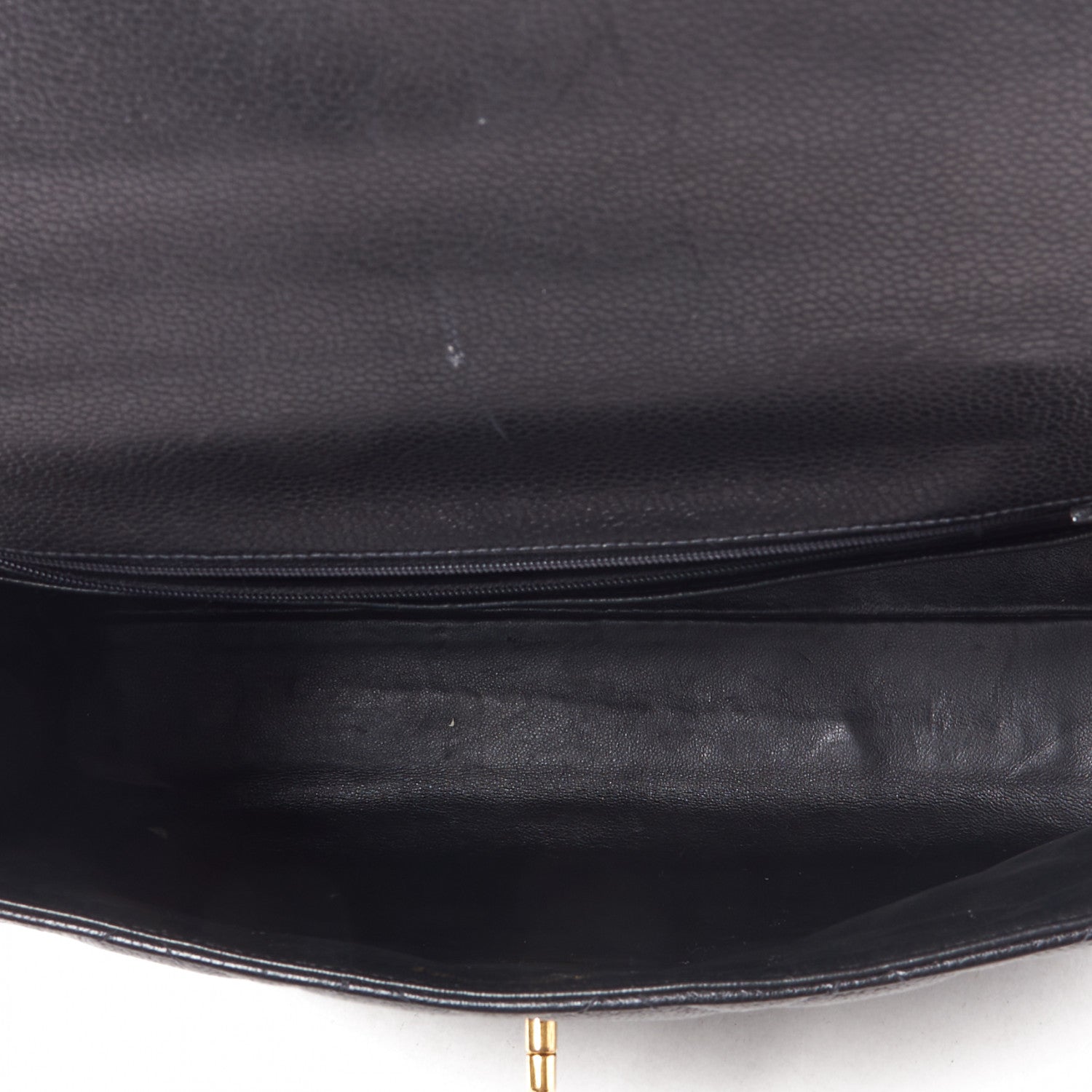 Chanel Caviar Quilted Jumbo Kelly Flap Black 6 of 9