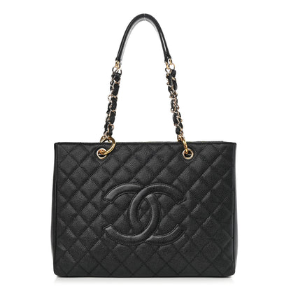 Chanel Caviar Quilted Grand Shopping Tote GST Black 1 of 11