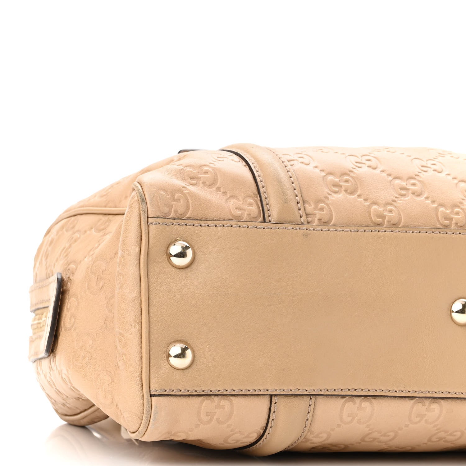 Gucci Guccissima Small Britt Boston Beige 9 of 10