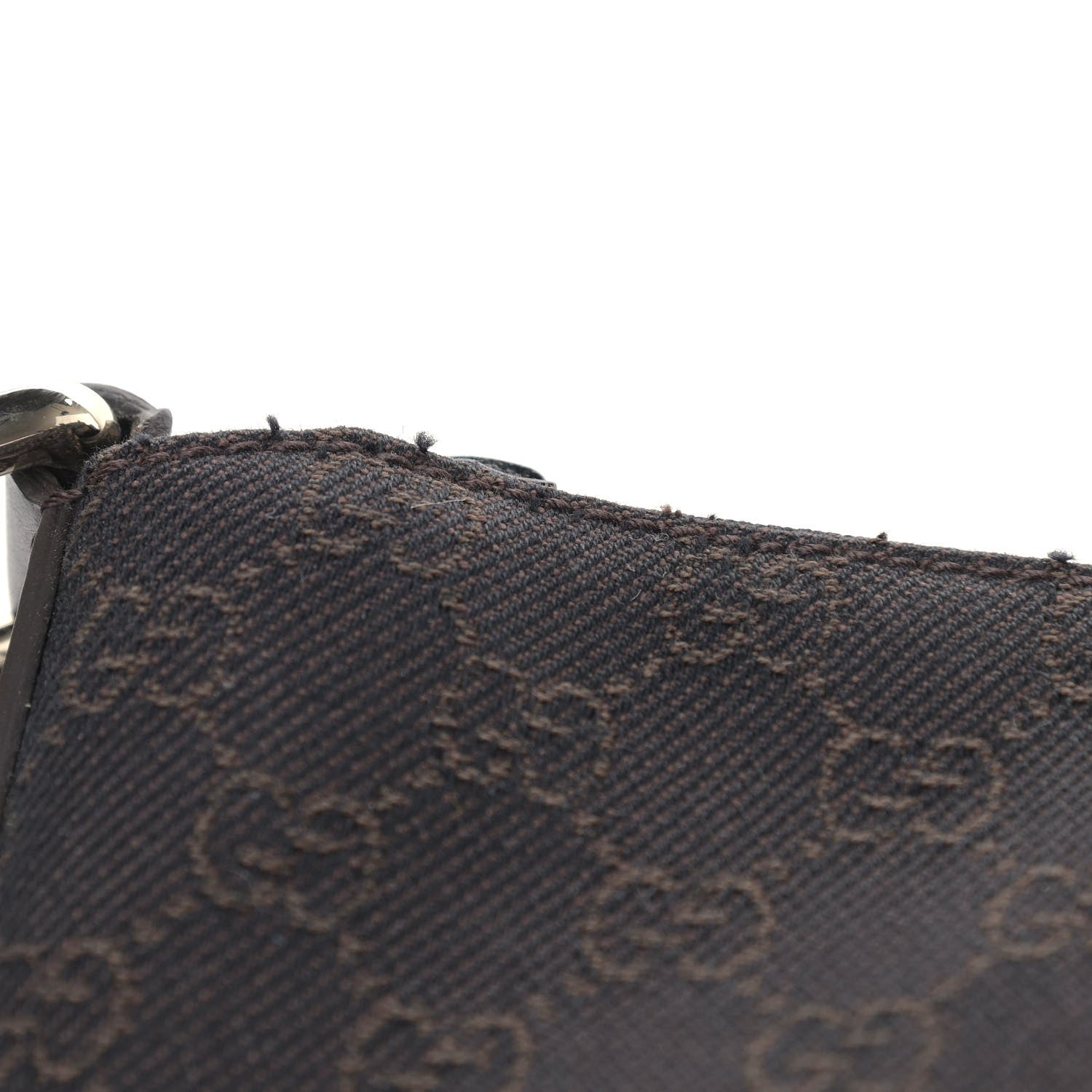 Gucci Denim Monogram Messenger Bag Dark Brown 11 of 11