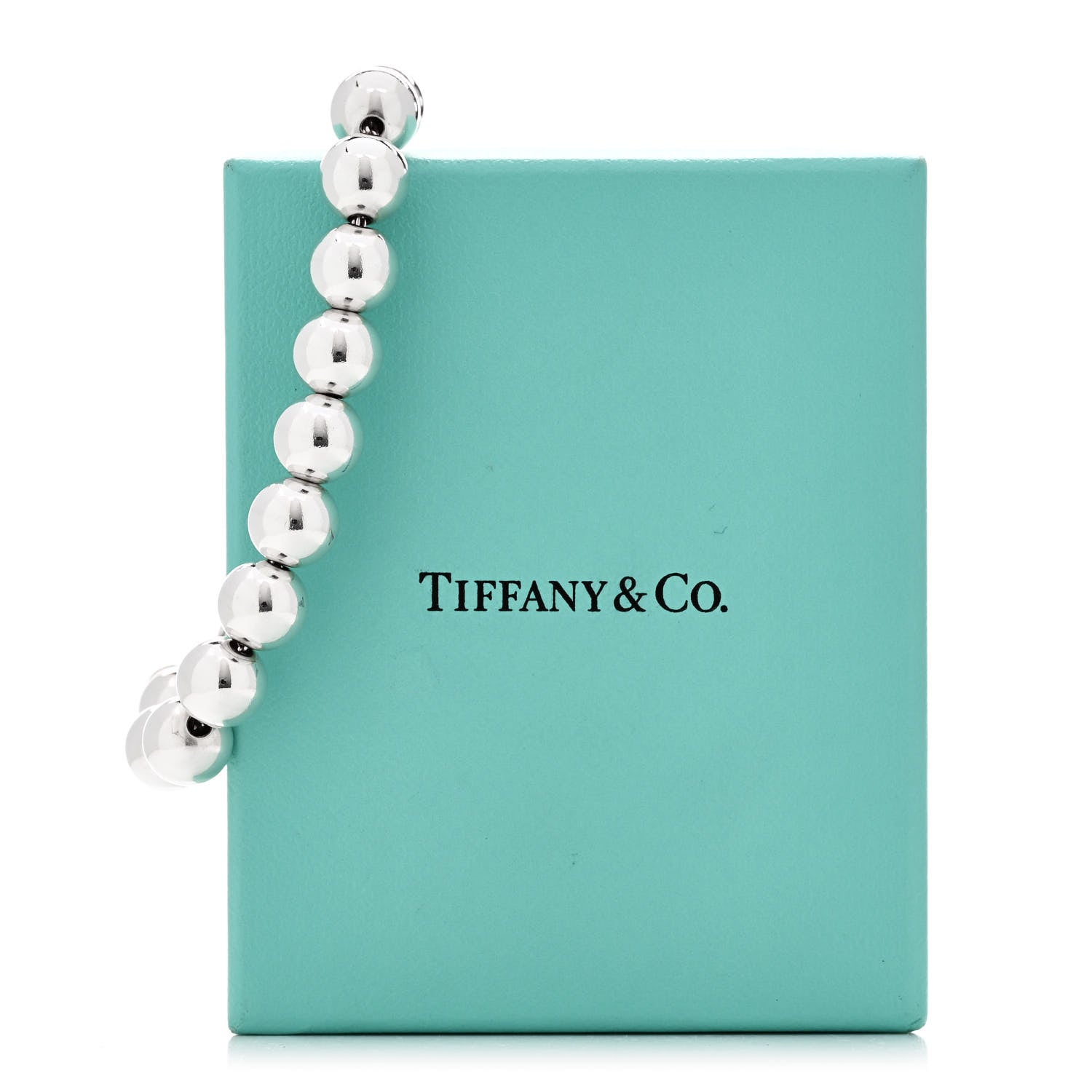 Tiffany Sterling Silver 10mm Hardwear Ball Bracelet 5 of 5
