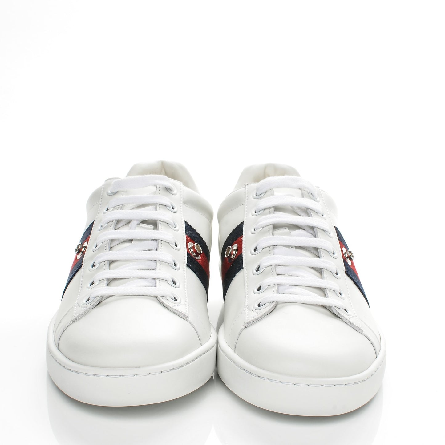 Calfskin Ayers Blind For Love Embroidered Womens Ace Sneakers 36.5 White