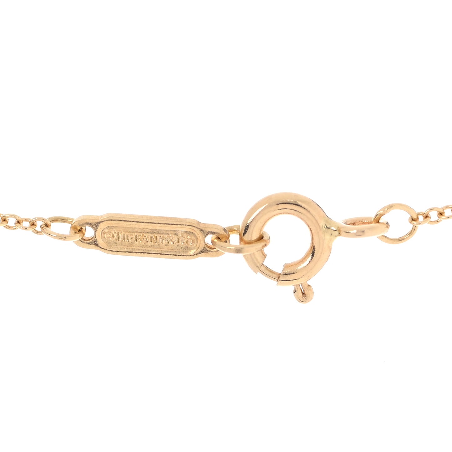 18K Yellow Gold Heart Key Pendant Necklace
