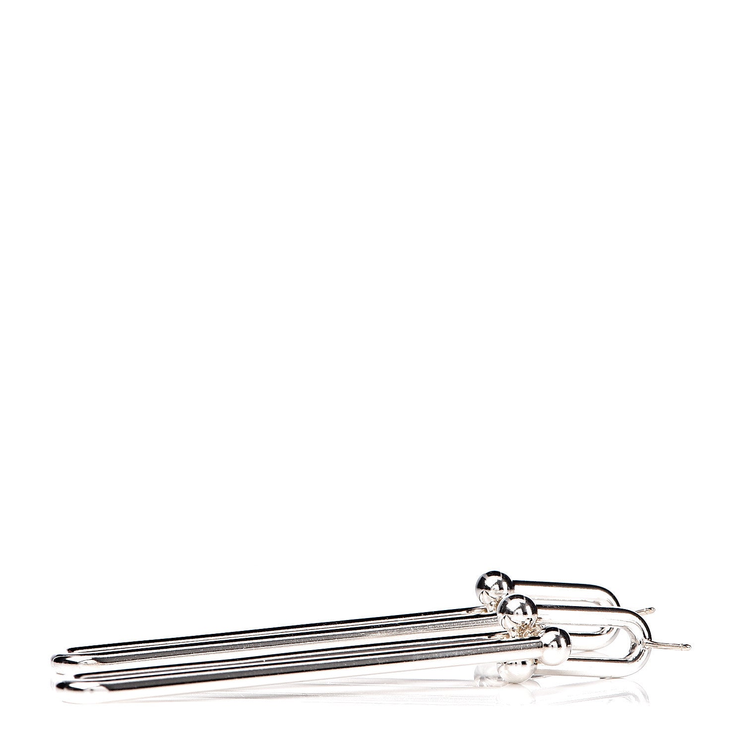Tiffany Sterling Silver HardWear Double Long Link Earrings 3 of 3