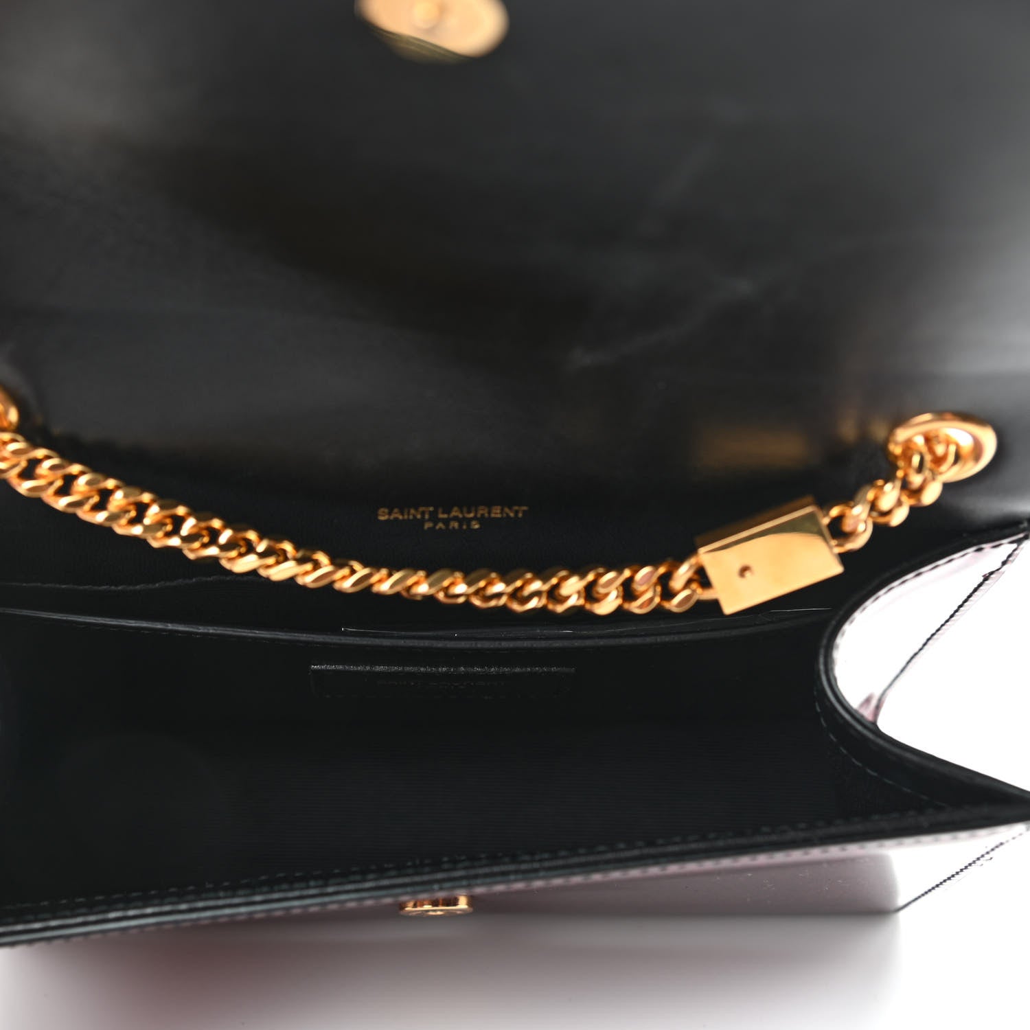 Saint Laurent Patent Glitter Small Monogram Kate Bright Fuchsia 5 of 9