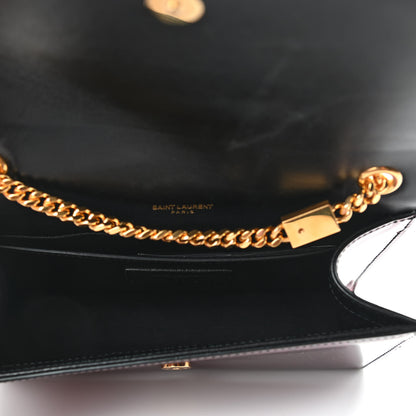 Saint Laurent Patent Glitter Small Monogram Kate Bright Fuchsia 5 of 9