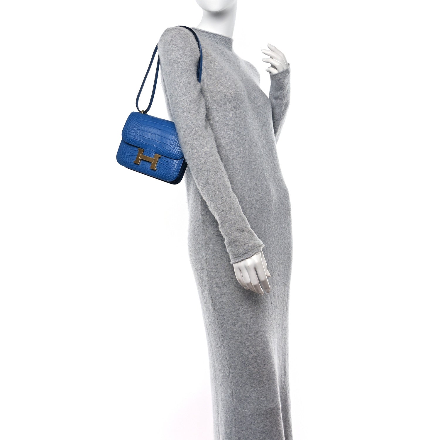Hermes Matte Alligator Constance 18 Bleu Zellige 1502094