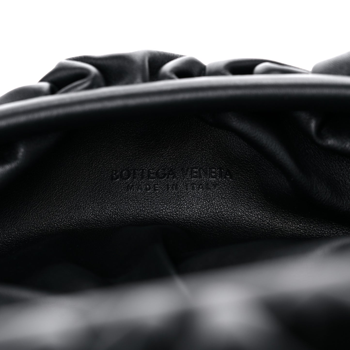 Smooth Butter Calf The Pouch Oversized Clutch Black